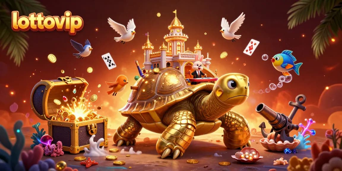 Menangkan hadiah di LOTTOVIP dengan dealer kelinci dan kura-kura emas di casino mini.