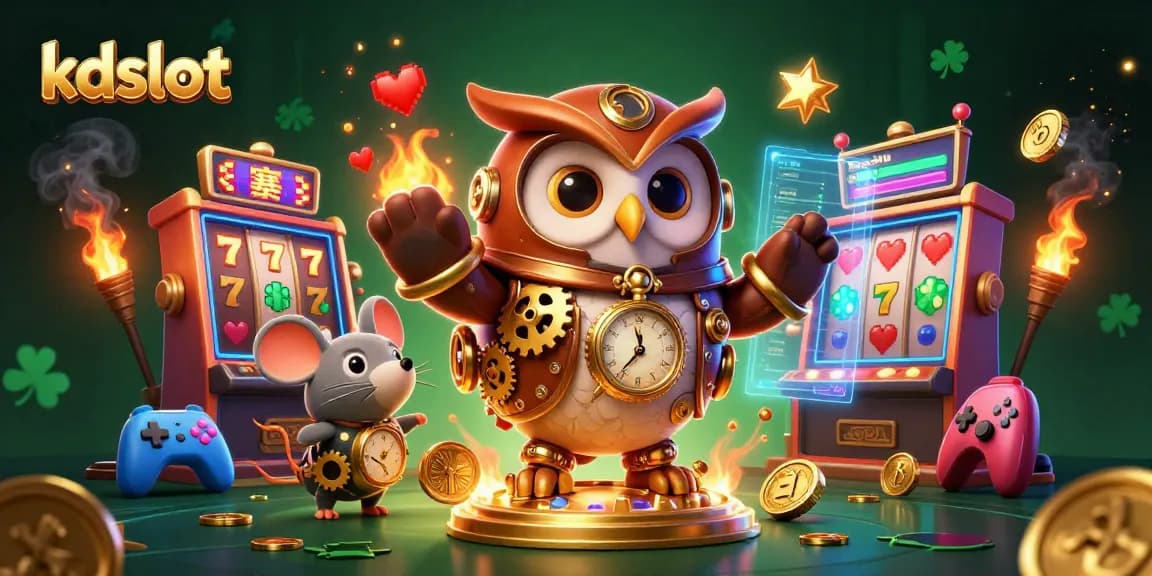 Experience thrilling action at kdslot with a vibrant 3D casino scene showcasing immersive gaming elements.