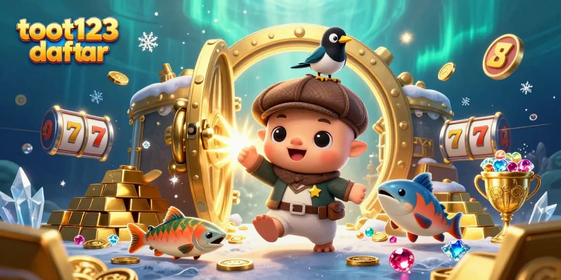 Experience seamless gaming with toot123 daftar's vibrant illustration showcasing colorful casino action.