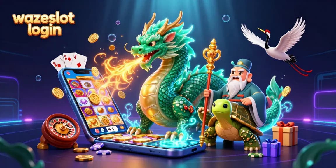 Experience the thrill of gaming with WAZESLOT Login, featuring vibrant slot games and enchanting characters.