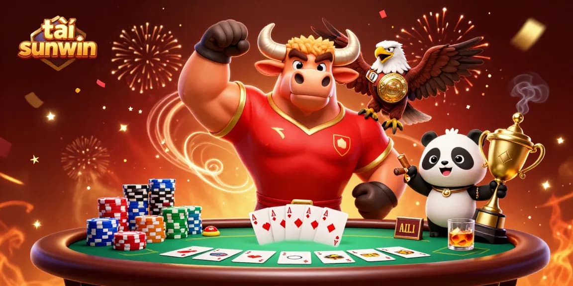 Join the excitement as you tải sunwin to engage in thrilling poker games surrounded by vibrant characters and dynamic casino action.
