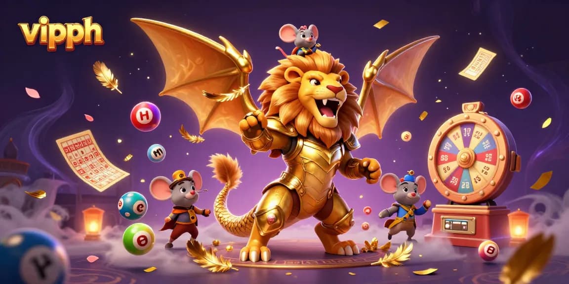 Experience thrilling wins at vipph with a vibrant casino scene featuring dynamic game elements.