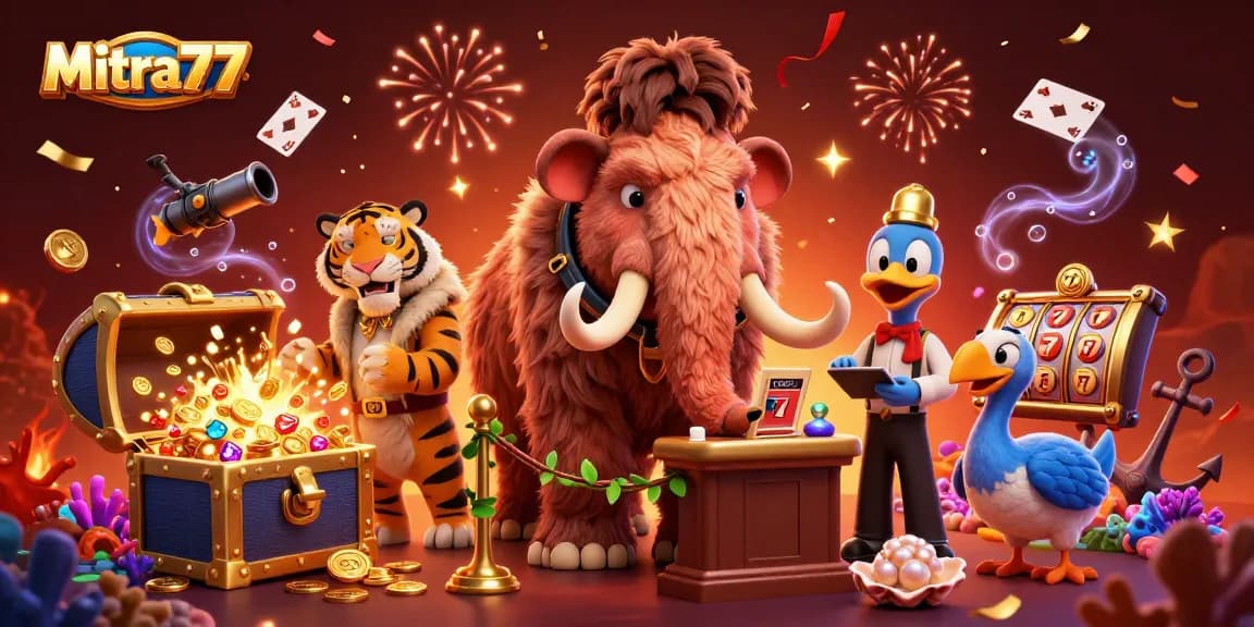 Mitra77 menawarkan pengalaman slot gacor dengan bouncer mamut dan tamu VIP.