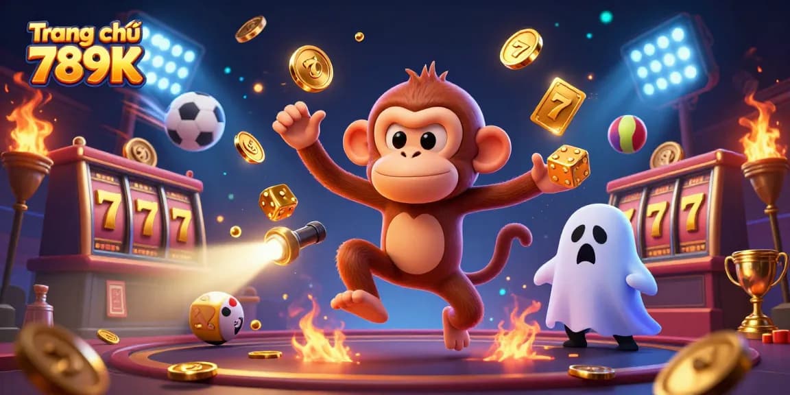 Engage in thrilling gameplay at Trang chủ 789K with a ghostly puppy and juggling golden objects.