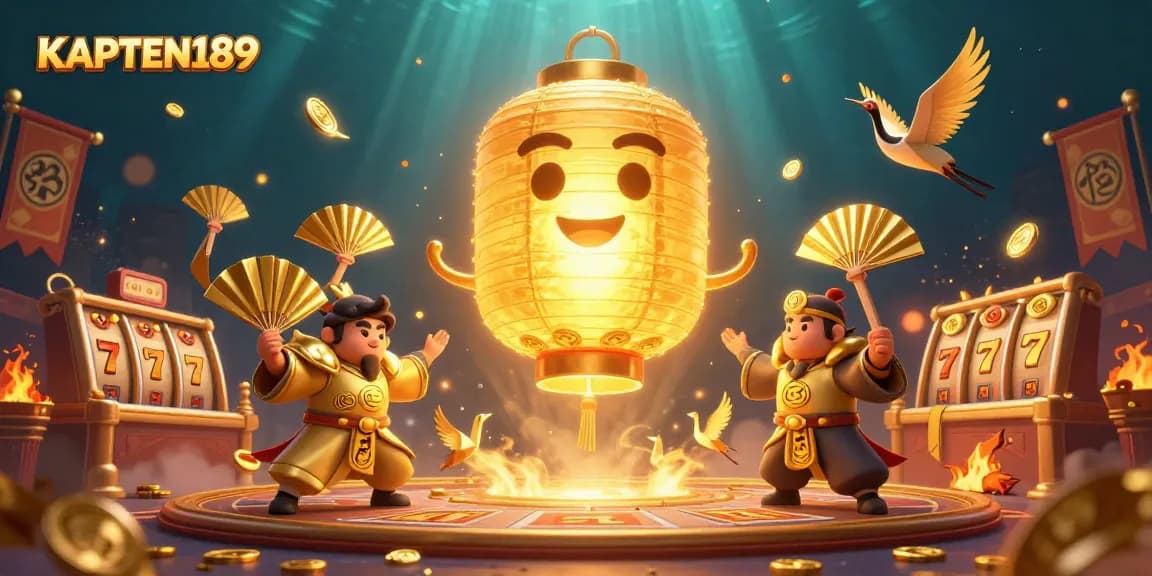 KAPTEN189 bermain slot dengan semangat terbangkan lampion emas dan senjata tradisional