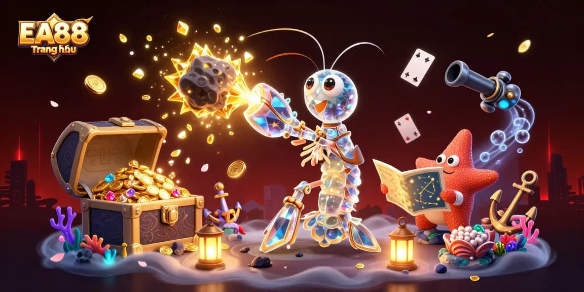 Engage with exciting gaming treasures at EA88 Trang chủ while witnessing a galactic adventure.