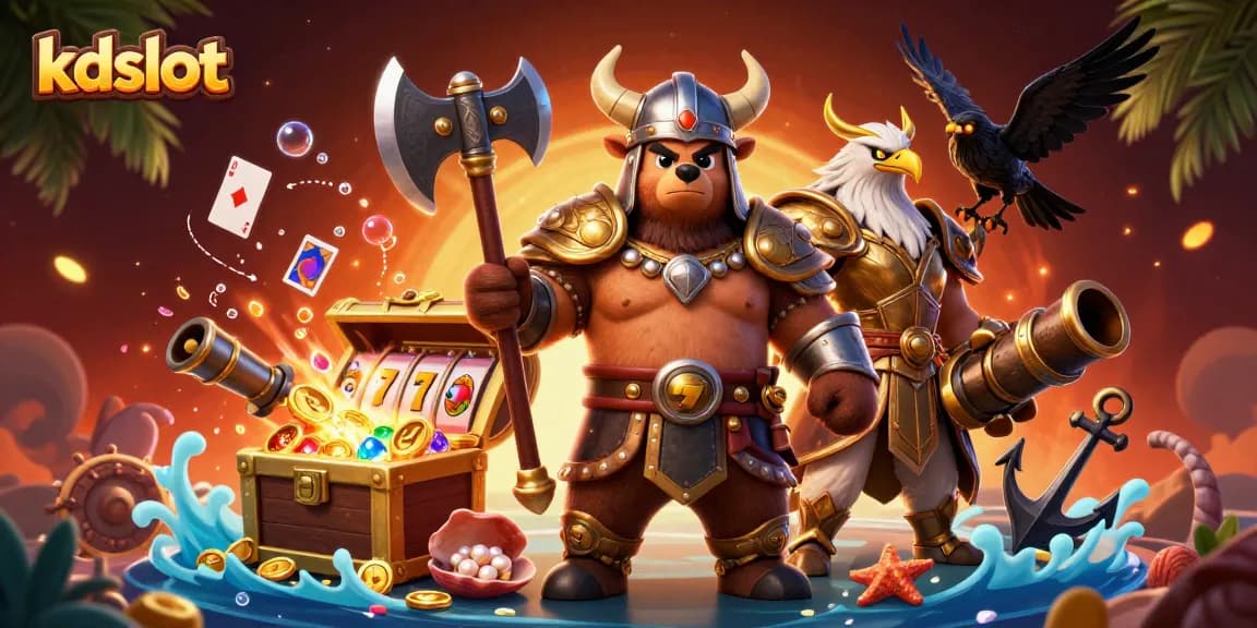 Engage with kdslot through 3D vibrant casino-themed gameplay showcasing dynamic characters and action.
