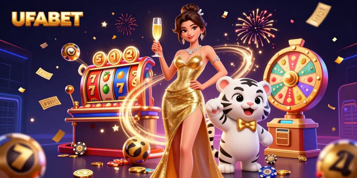 Experience the excitement of UFABET with engaging slot games and festive visuals.