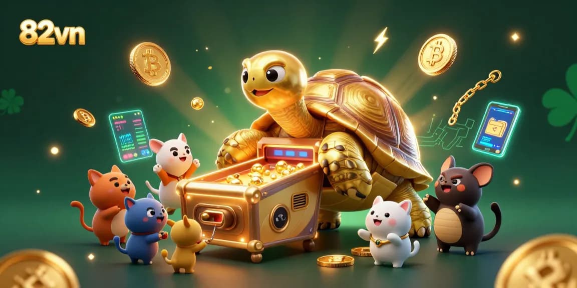Experience the thrill of 82vn online betting with vibrant gaming elements and engaging characters.