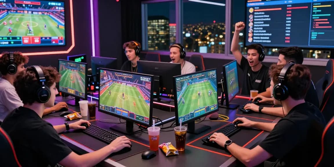 LUCK8 dynamic online gaming scene with diverse players engaged in live betting