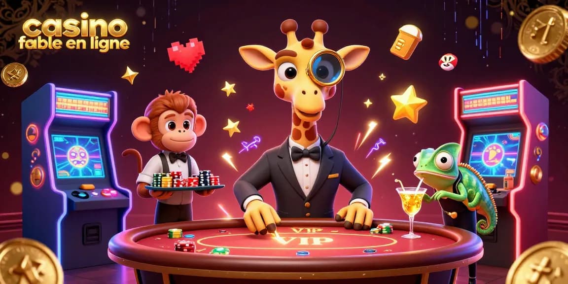 Découvrez l'excitation avec une illustration 3D mettant en scène un casino fiable en ligne avec des personnages uniques.