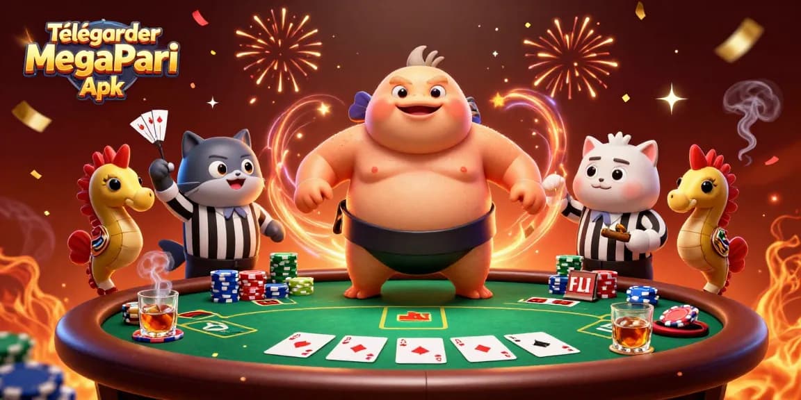 Télécharger MegaPari Apk pour parier en ligne avec des cotes élevées dans une scène dynamique de casino