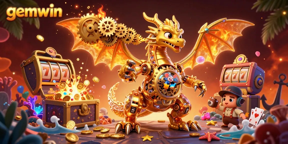 Experience gemwin's thrilling online gaming with golden dragon and rich casino elements.