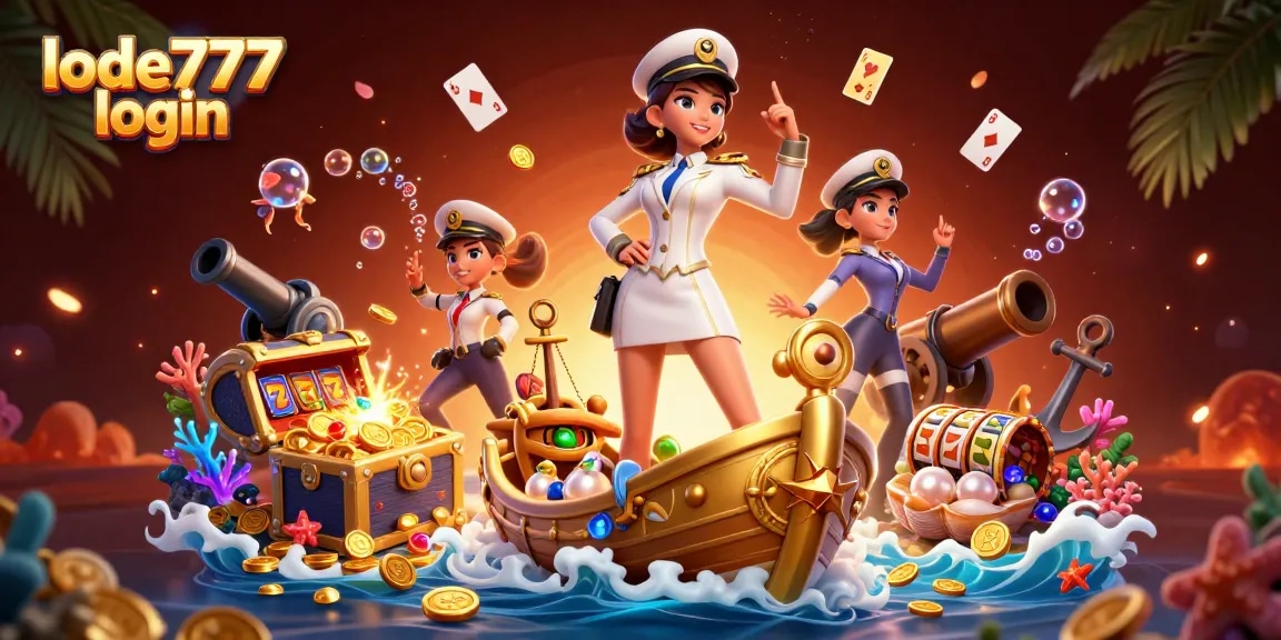 Engage with thrilling slots at lode777 login, featuring vibrant visuals of winning opportunities and underwater treasures.