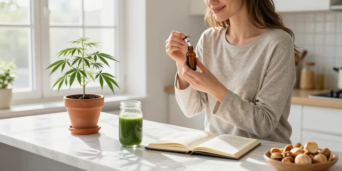What is the legal vaping age in Cyprus: Pure CBD oil and hemp extract showcased in a wellness setting, promoting natural health and safe usage.