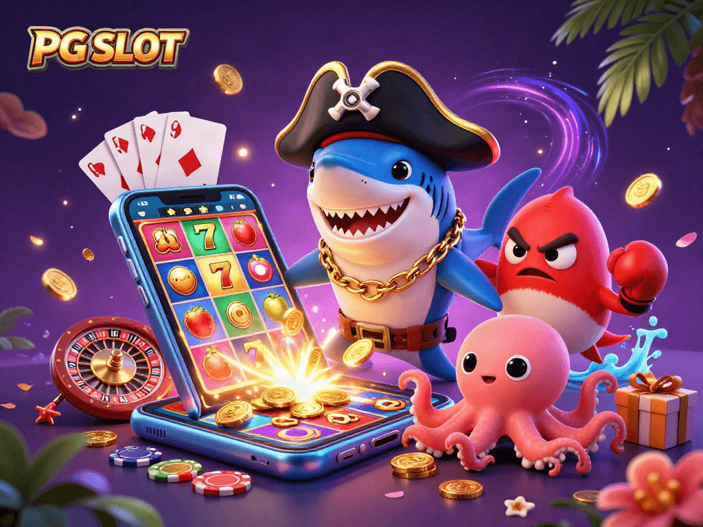 Engage with PG SLOT's colorful world through dynamic characters and exciting game elements.