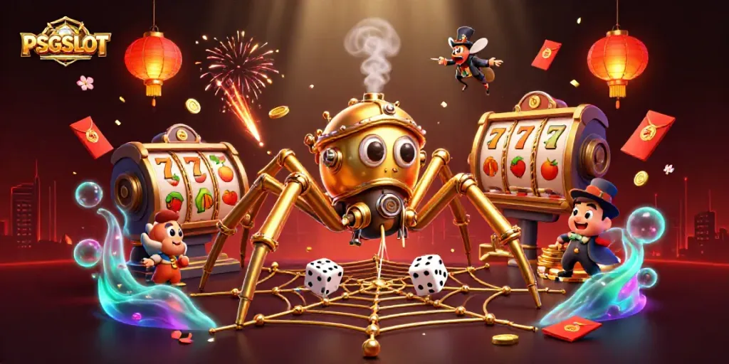 PSGSLOT mempersembahkan ilustrasi 3D menakjubkan dengan simbol keberuntungan dan permainan slot yang memukau.