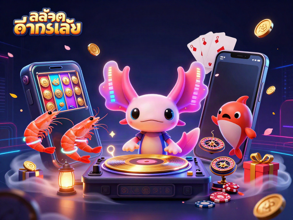 เล่นสล็อตทดลองเล่นกับดีเจอัคโซลอทและกุ้งเต้นรำในคาสิโนใต้ทะเล