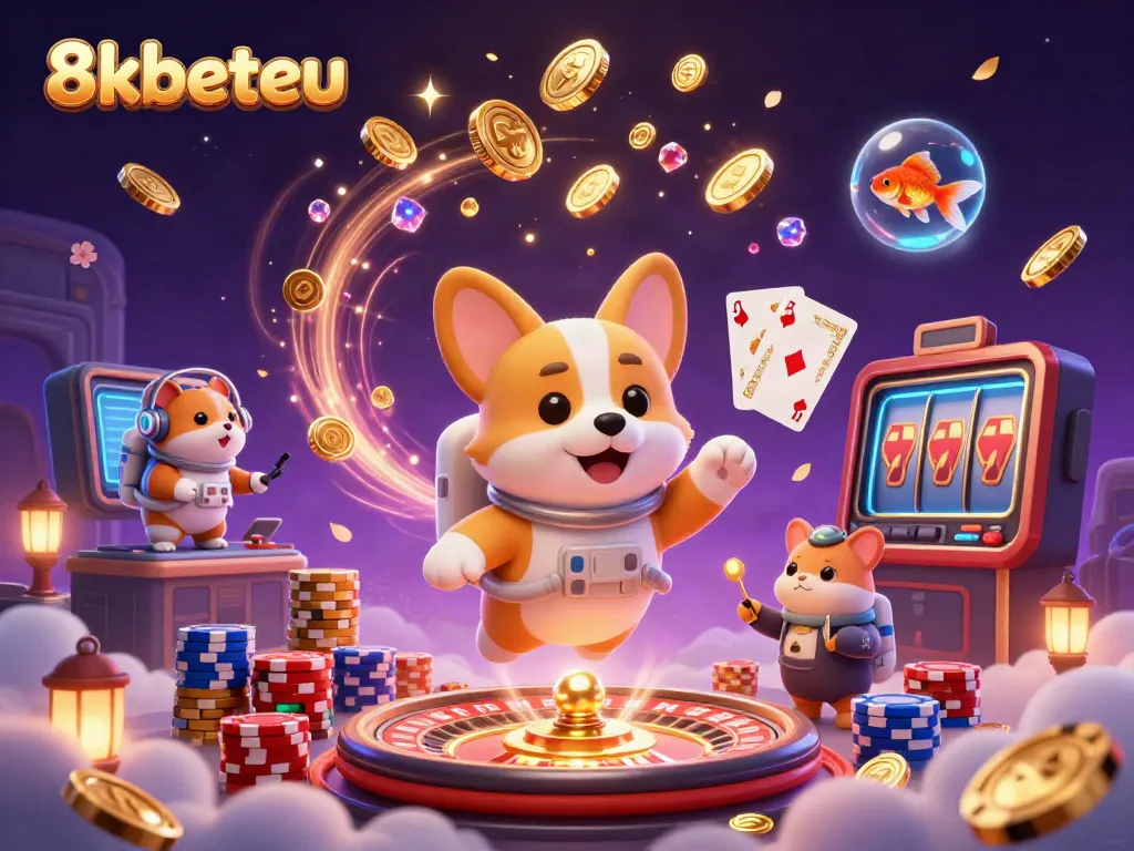 Experience thrilling gameplay at 8kbeteu with dynamic scenes of casino fun and winning moments.