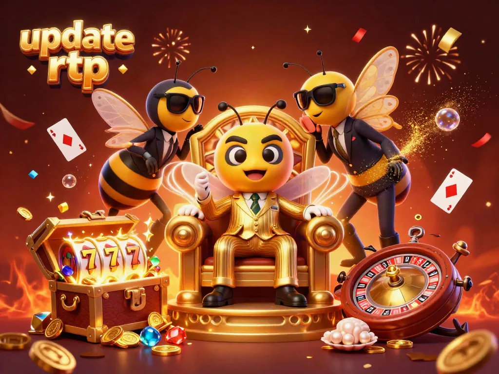 Experience the thrill of update rtp with energetic casino elements featuring a vibrant 3D scene.