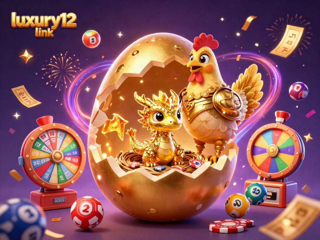 Menghasilkan momen memenangkan luxury12 link dengan naga emas dan chip poker yang berkilau.