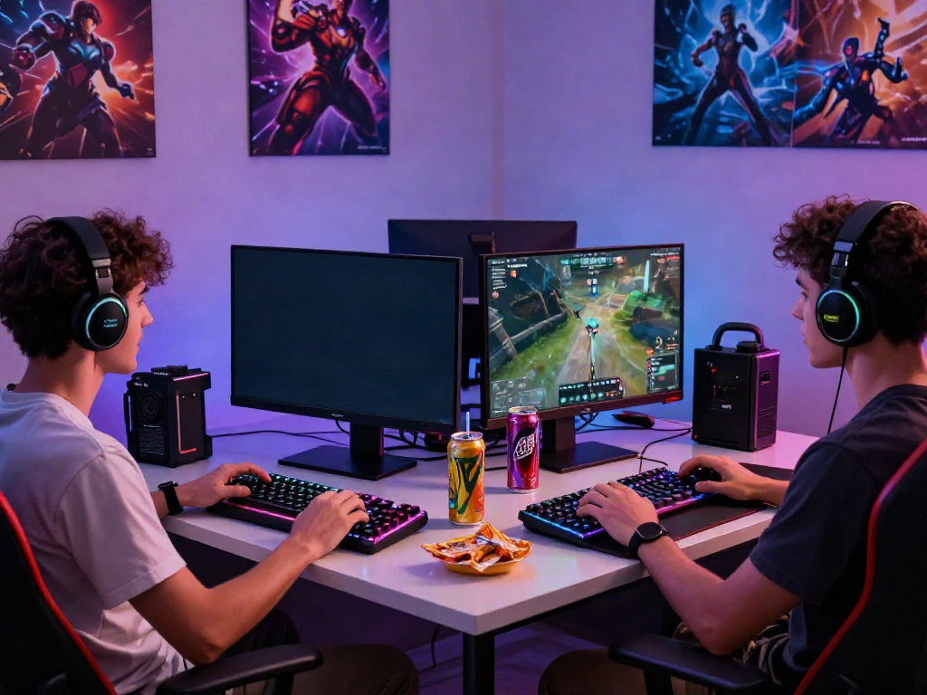 Pengalaman bermain Toto yang menyenangkan dengan teman dalam suasana gaming modern.