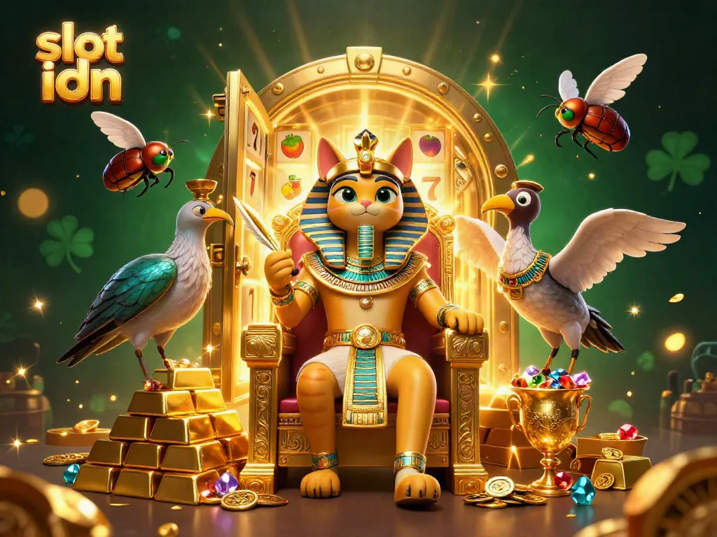 Engage with thrilling slot idn experiences alongside a royal Egyptian pharaoh cat and treasure galore.