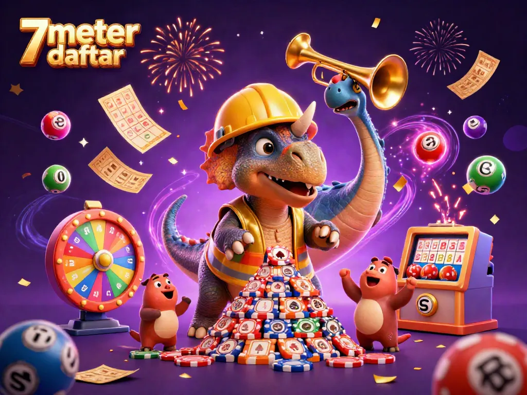 Experience high-energy gambling excitement with 7meter daftar featuring vibrant visuals and dynamic characters.