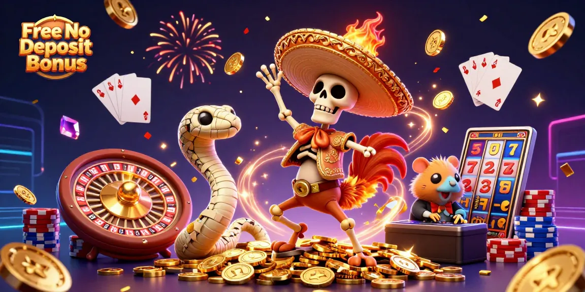 Celebrate your wins with Free No Deposit Bonus offers in this vibrant casino scene!