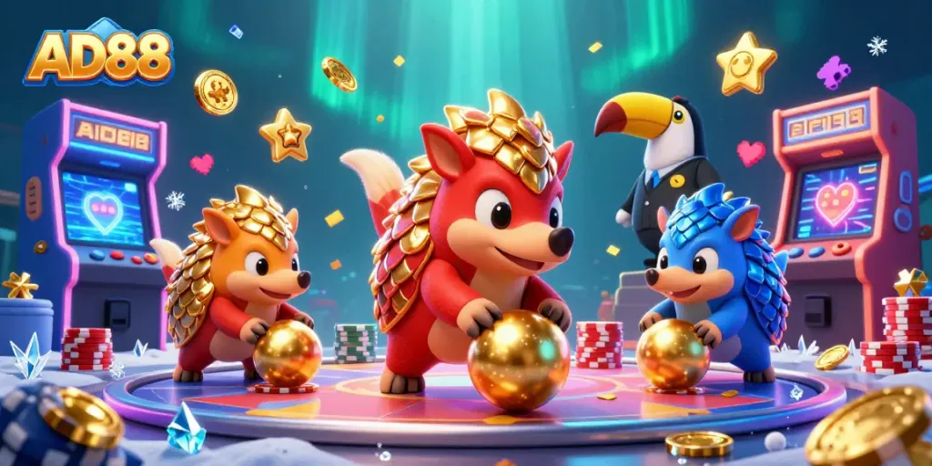 Engage with the thrilling AD88 casino experience as pangolins roll into big wins!