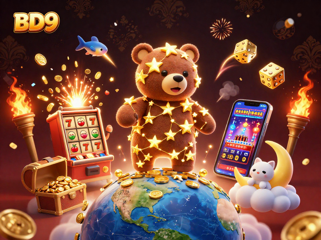 Engage with BD9's thrilling gaming adventures featuring dynamic characters and vibrant casino elements.