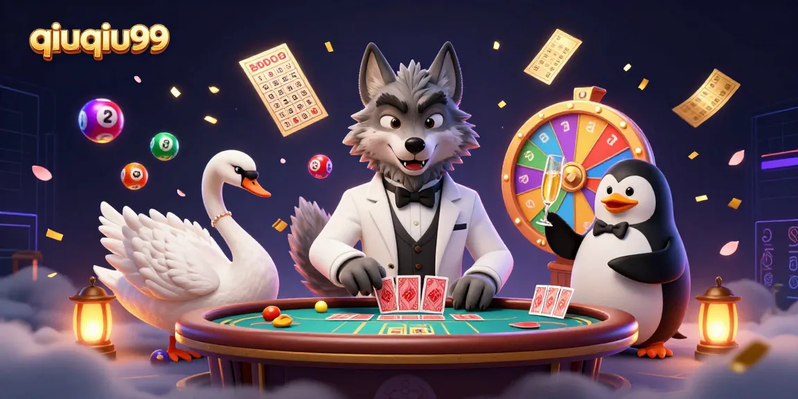 Experience thrilling gameplay at qiuqiu99 with vibrant casino characters in a dynamic casino scene.